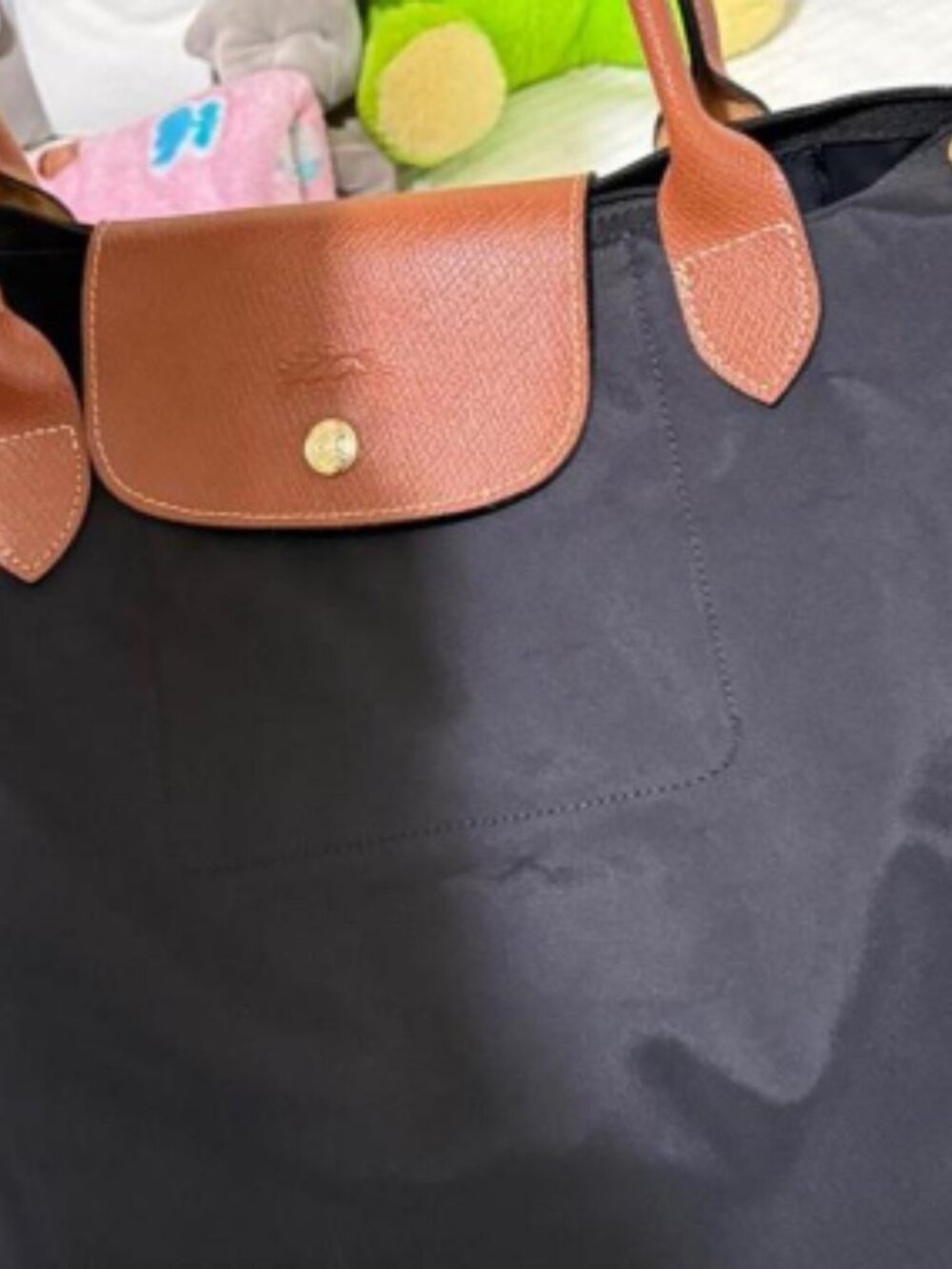 Longchamp large black tote bag